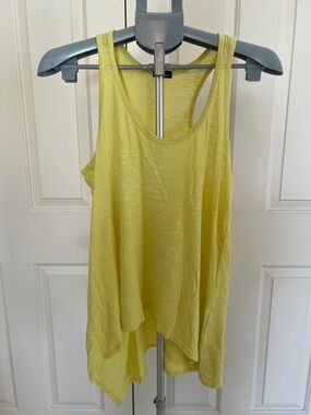 Wilt Yellow Scoop Neck Tank Top